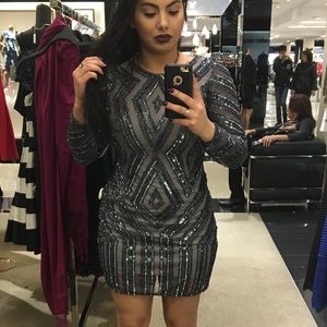 Silver Sequin dress
